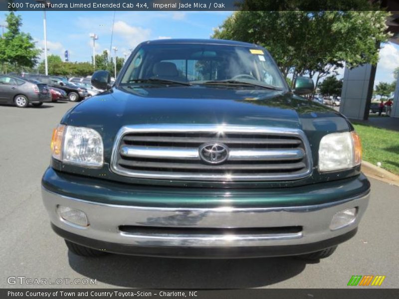 Imperial Jade Mica / Oak 2000 Toyota Tundra Limited Extended Cab 4x4