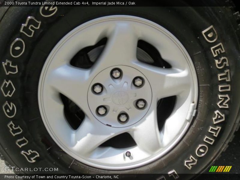 Imperial Jade Mica / Oak 2000 Toyota Tundra Limited Extended Cab 4x4