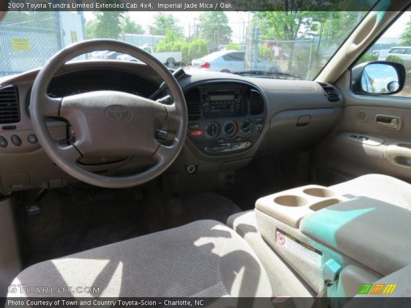 Imperial Jade Mica / Oak 2000 Toyota Tundra Limited Extended Cab 4x4