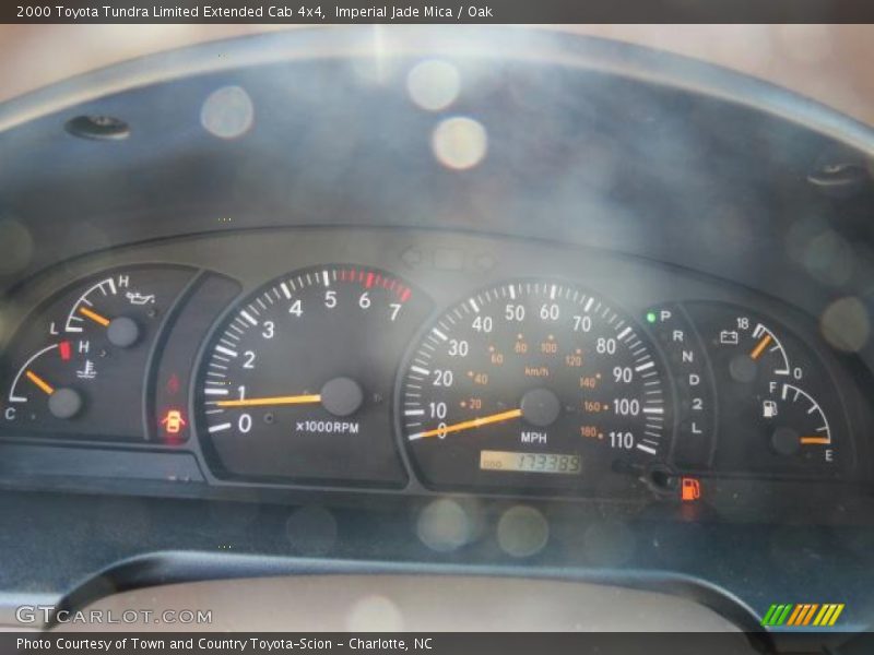 Imperial Jade Mica / Oak 2000 Toyota Tundra Limited Extended Cab 4x4