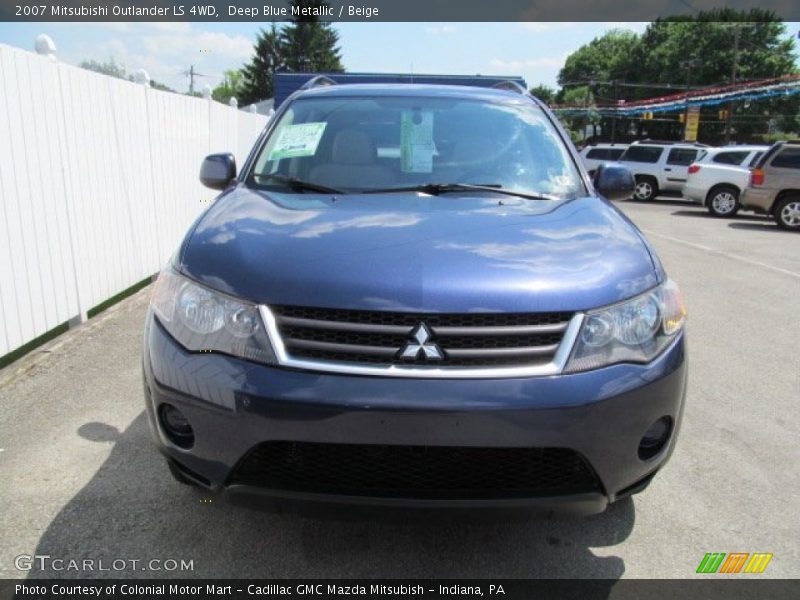 Deep Blue Metallic / Beige 2007 Mitsubishi Outlander LS 4WD