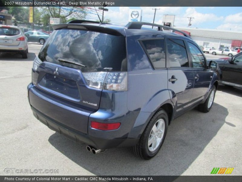 Deep Blue Metallic / Beige 2007 Mitsubishi Outlander LS 4WD