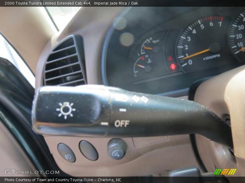 Imperial Jade Mica / Oak 2000 Toyota Tundra Limited Extended Cab 4x4