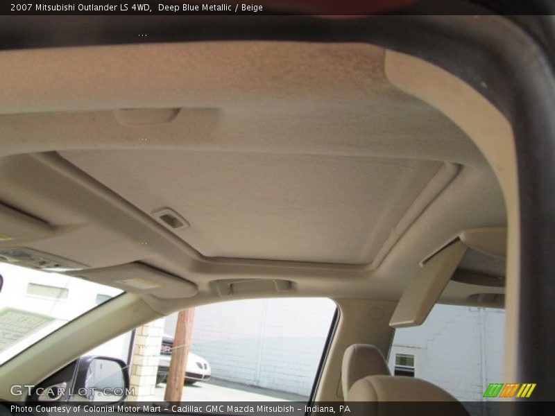 Deep Blue Metallic / Beige 2007 Mitsubishi Outlander LS 4WD
