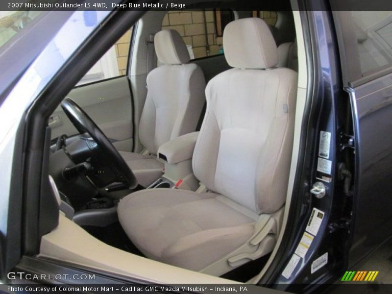 Deep Blue Metallic / Beige 2007 Mitsubishi Outlander LS 4WD