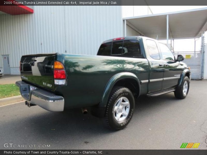 Imperial Jade Mica / Oak 2000 Toyota Tundra Limited Extended Cab 4x4