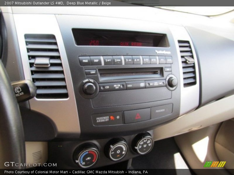 Deep Blue Metallic / Beige 2007 Mitsubishi Outlander LS 4WD