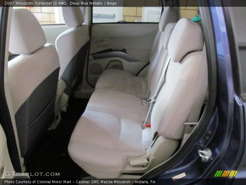 Deep Blue Metallic / Beige 2007 Mitsubishi Outlander LS 4WD