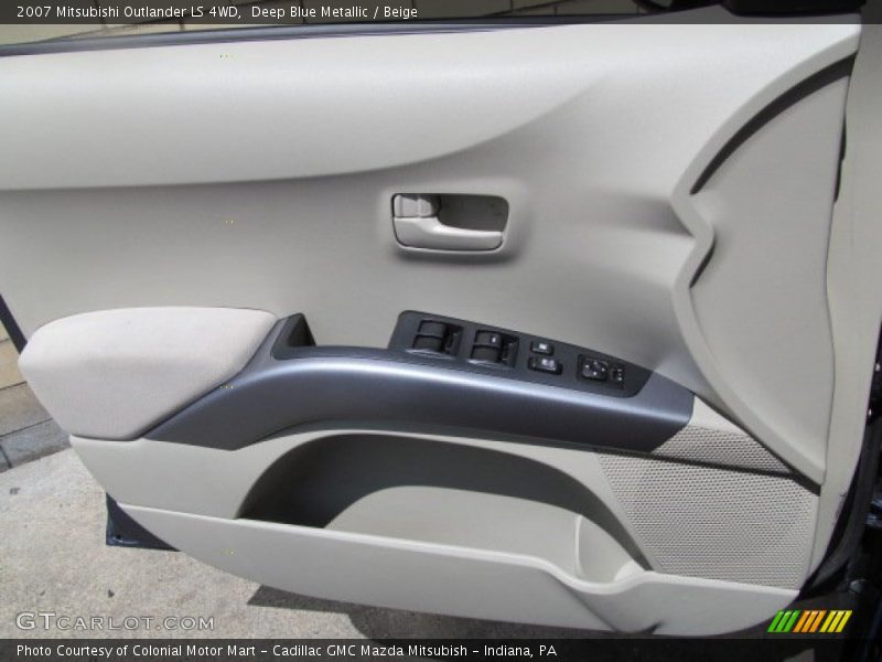 Deep Blue Metallic / Beige 2007 Mitsubishi Outlander LS 4WD