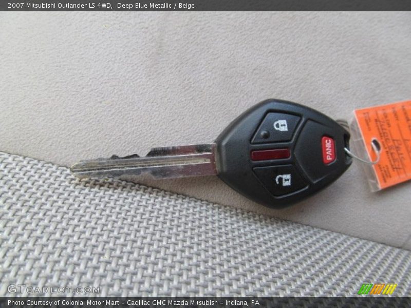 Deep Blue Metallic / Beige 2007 Mitsubishi Outlander LS 4WD