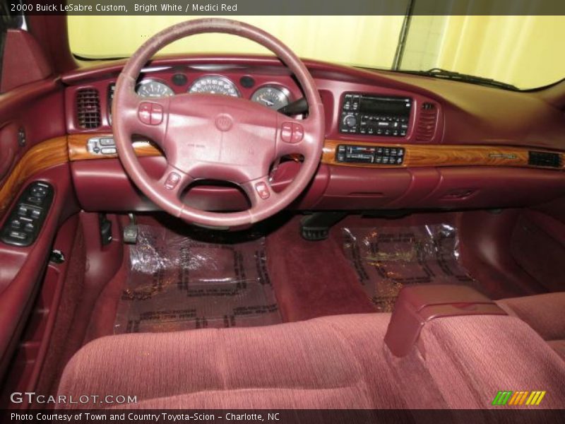 Bright White / Medici Red 2000 Buick LeSabre Custom