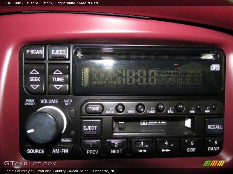 Bright White / Medici Red 2000 Buick LeSabre Custom