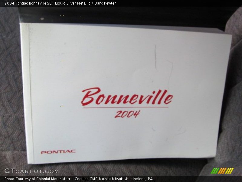 Liquid Silver Metallic / Dark Pewter 2004 Pontiac Bonneville SE
