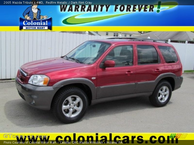 Redfire Metallic / Dark Flint Gray 2005 Mazda Tribute s 4WD