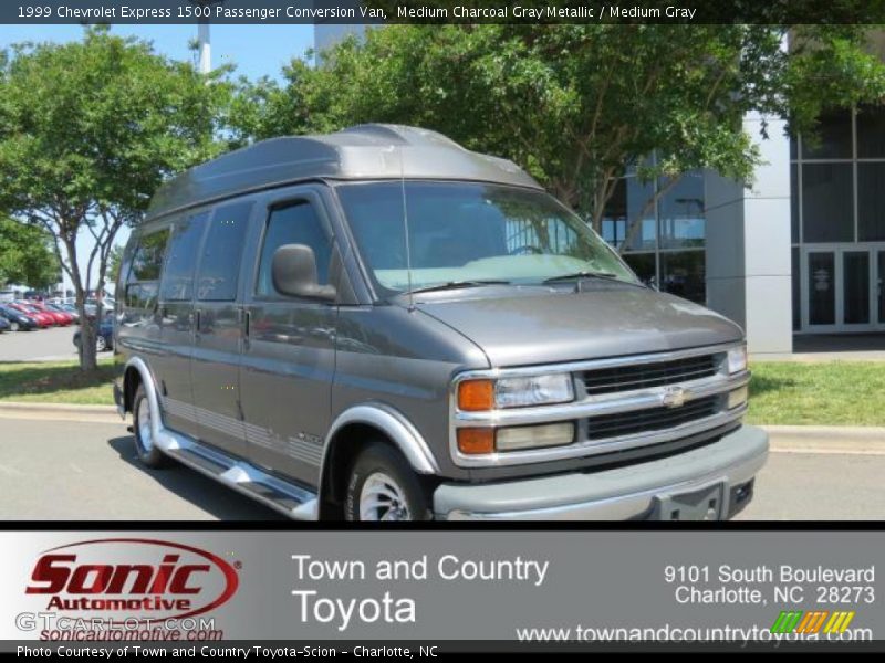 Medium Charcoal Gray Metallic / Medium Gray 1999 Chevrolet Express 1500 Passenger Conversion Van