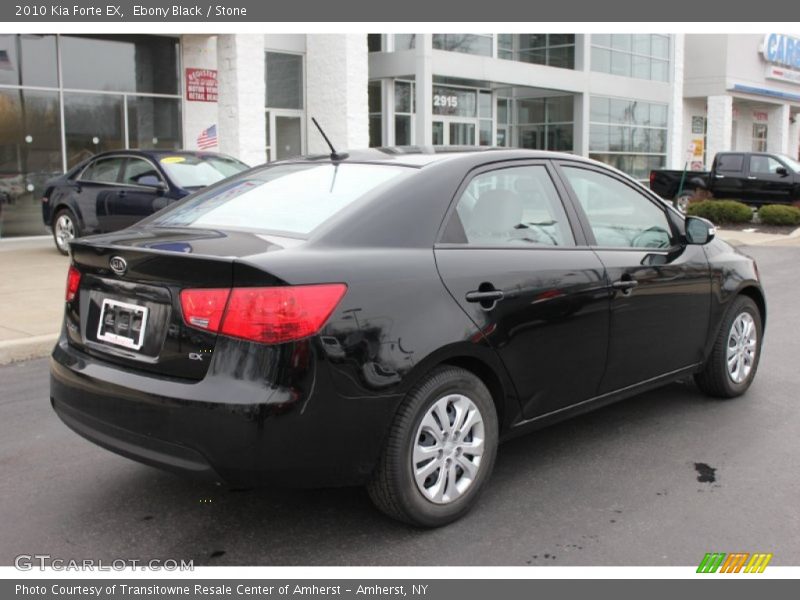 Ebony Black / Stone 2010 Kia Forte EX