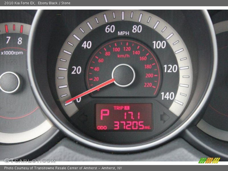 Ebony Black / Stone 2010 Kia Forte EX