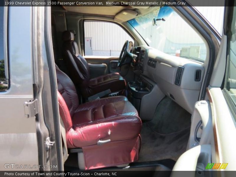 Medium Charcoal Gray Metallic / Medium Gray 1999 Chevrolet Express 1500 Passenger Conversion Van