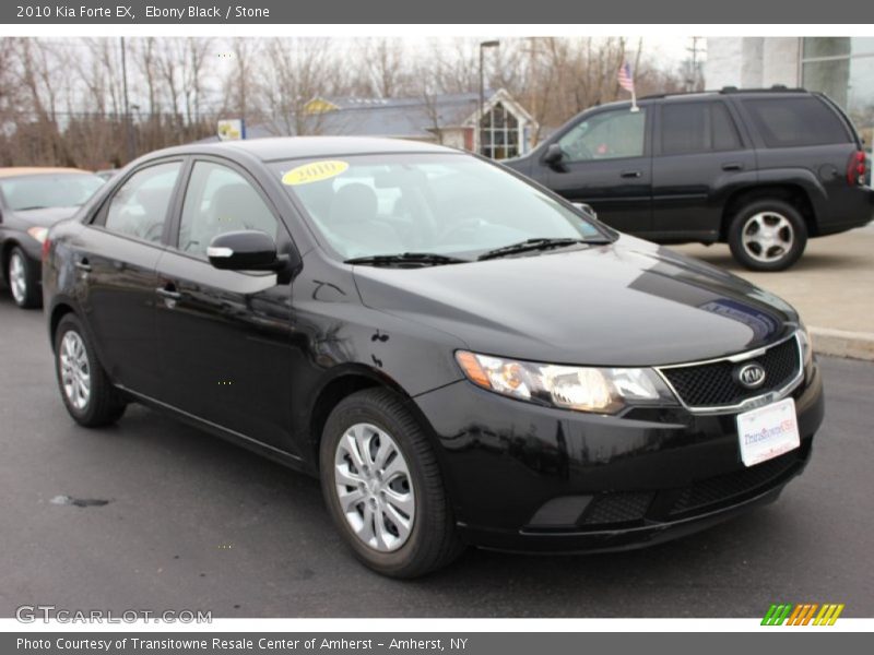 Ebony Black / Stone 2010 Kia Forte EX