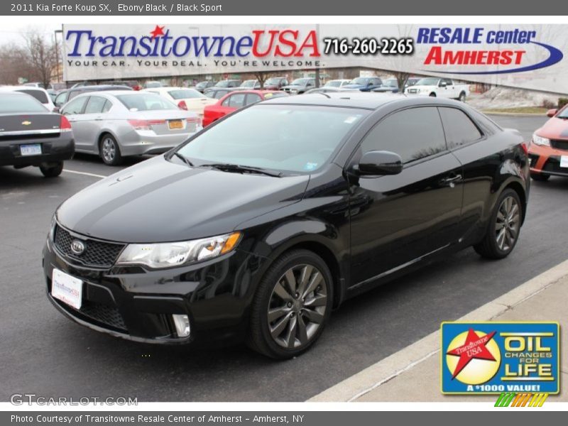 Ebony Black / Black Sport 2011 Kia Forte Koup SX