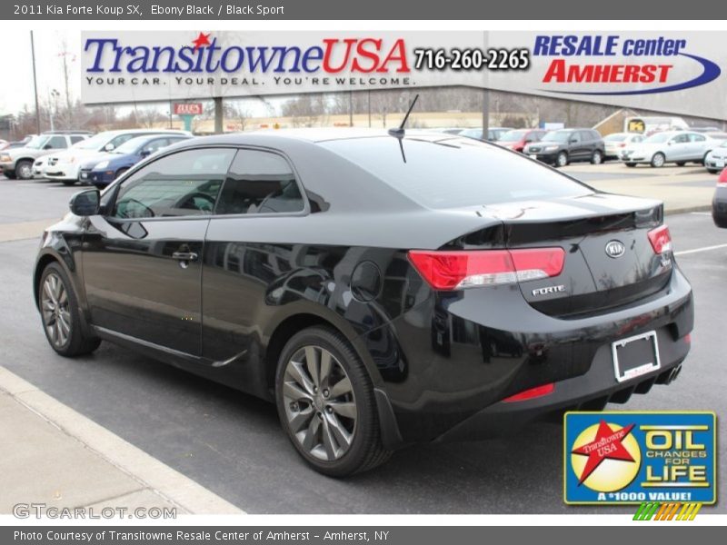 Ebony Black / Black Sport 2011 Kia Forte Koup SX