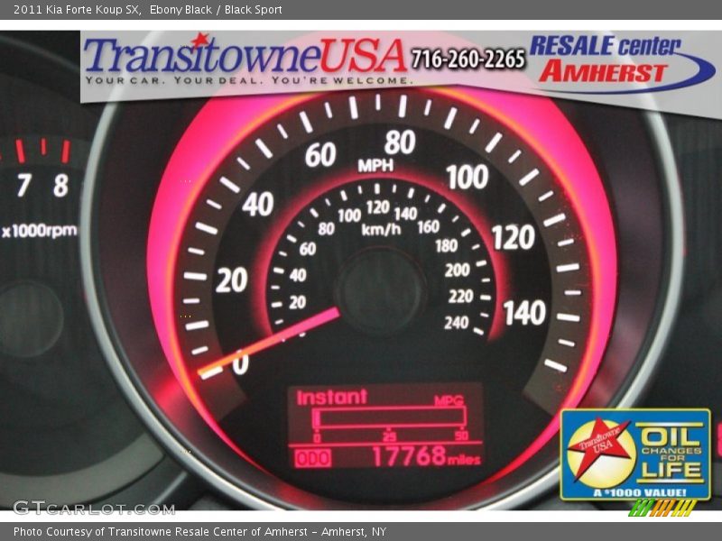 Ebony Black / Black Sport 2011 Kia Forte Koup SX