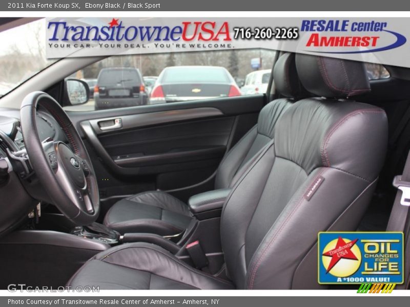 Ebony Black / Black Sport 2011 Kia Forte Koup SX