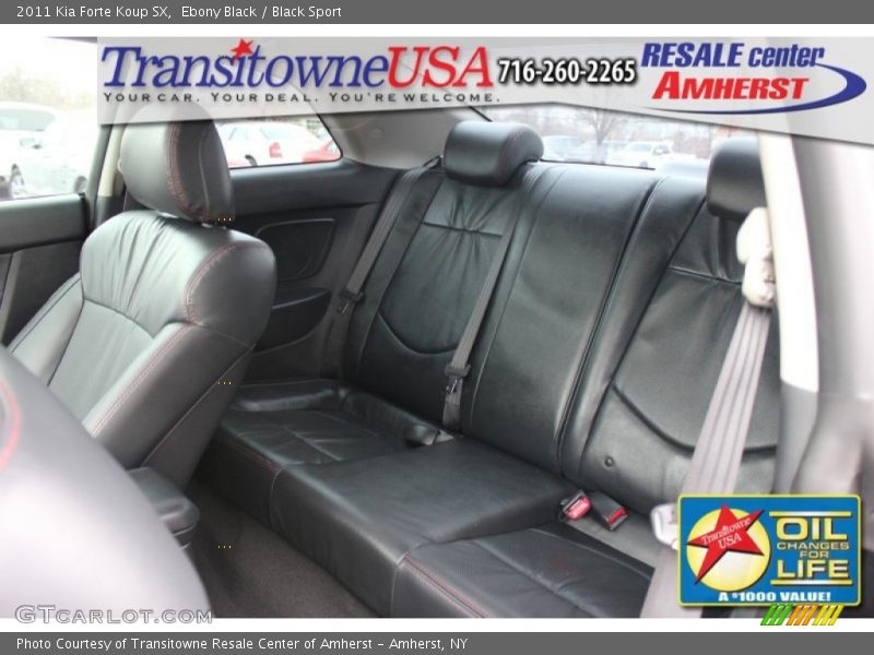 Ebony Black / Black Sport 2011 Kia Forte Koup SX