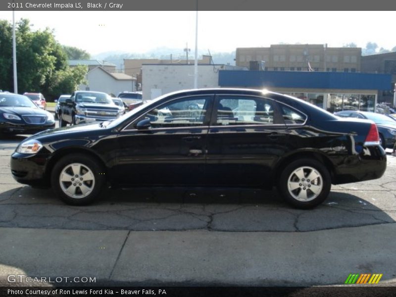 Black / Gray 2011 Chevrolet Impala LS