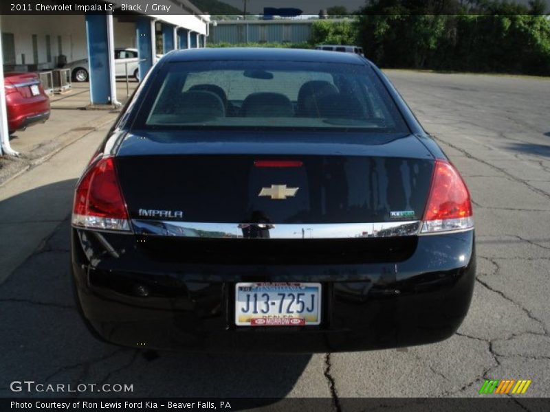 Black / Gray 2011 Chevrolet Impala LS