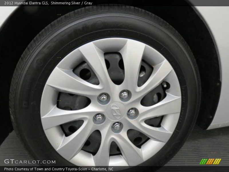 Shimmering Silver / Gray 2012 Hyundai Elantra GLS