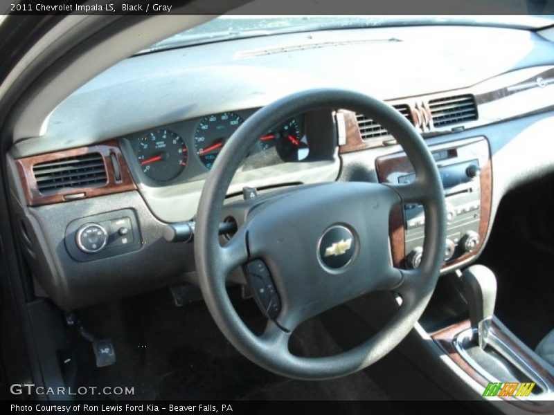 Black / Gray 2011 Chevrolet Impala LS