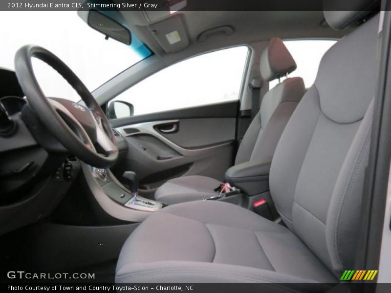 Shimmering Silver / Gray 2012 Hyundai Elantra GLS