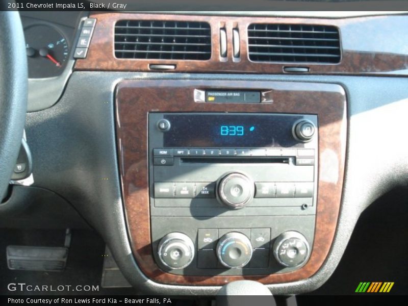 Black / Gray 2011 Chevrolet Impala LS