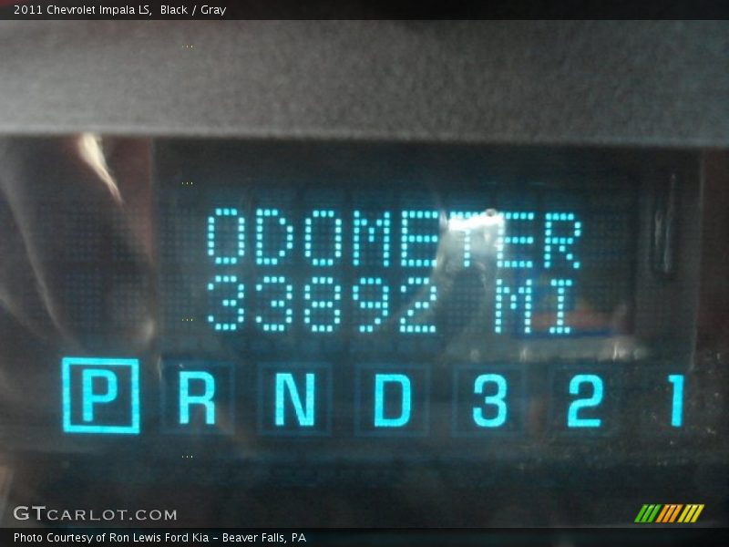 Black / Gray 2011 Chevrolet Impala LS