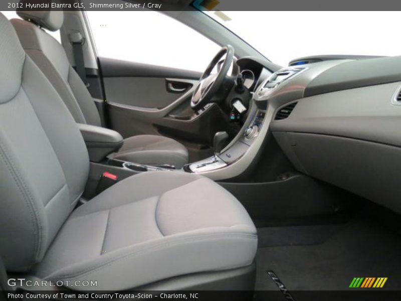 Shimmering Silver / Gray 2012 Hyundai Elantra GLS