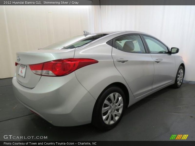 Shimmering Silver / Gray 2012 Hyundai Elantra GLS