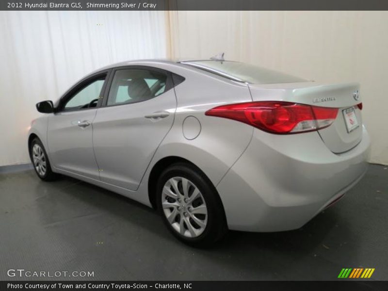 Shimmering Silver / Gray 2012 Hyundai Elantra GLS