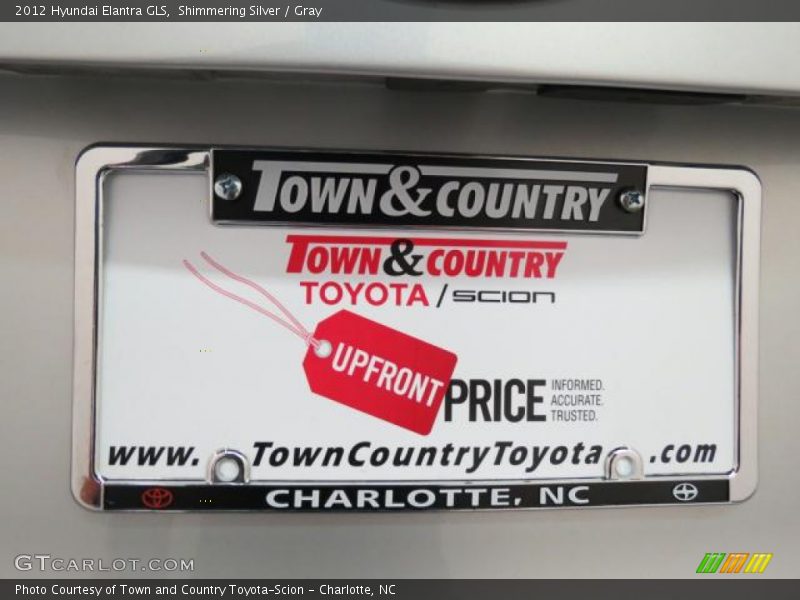 Shimmering Silver / Gray 2012 Hyundai Elantra GLS