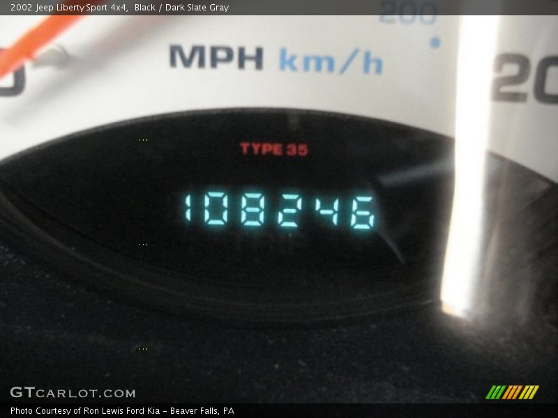 Black / Dark Slate Gray 2002 Jeep Liberty Sport 4x4