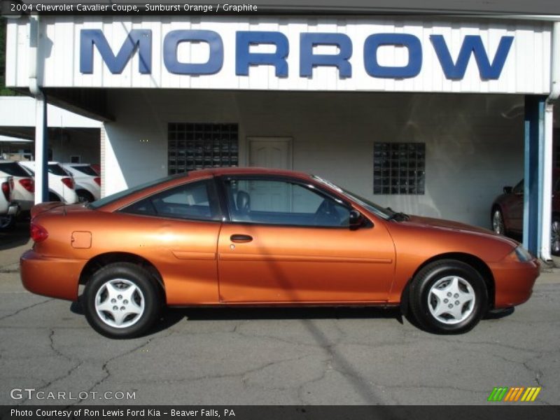 Sunburst Orange / Graphite 2004 Chevrolet Cavalier Coupe