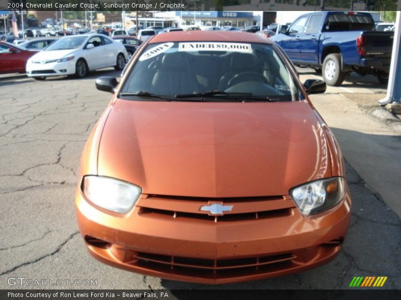 Sunburst Orange / Graphite 2004 Chevrolet Cavalier Coupe
