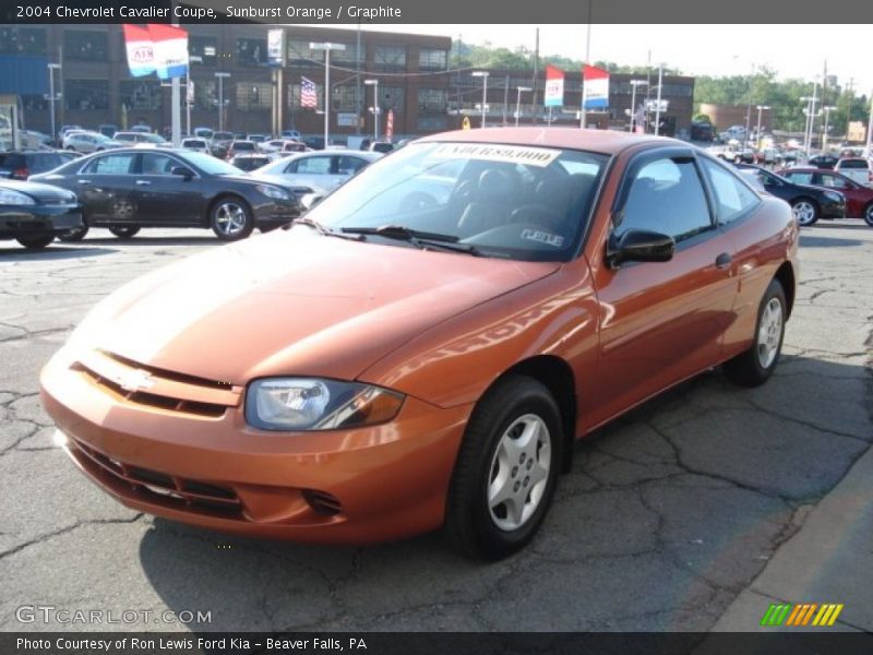 Sunburst Orange / Graphite 2004 Chevrolet Cavalier Coupe