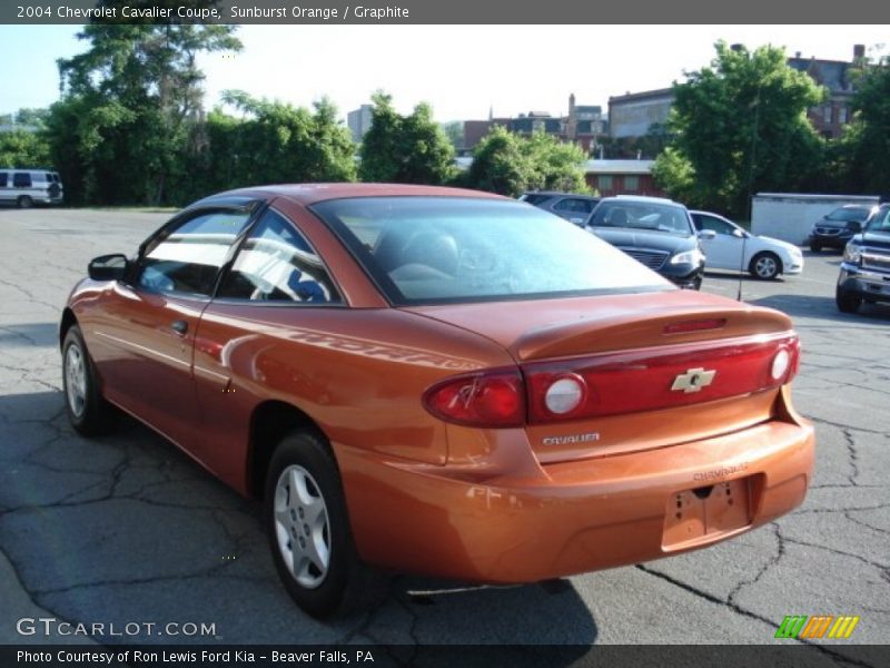 Sunburst Orange / Graphite 2004 Chevrolet Cavalier Coupe