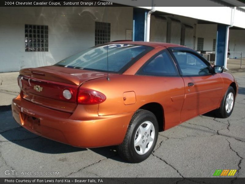 Sunburst Orange / Graphite 2004 Chevrolet Cavalier Coupe