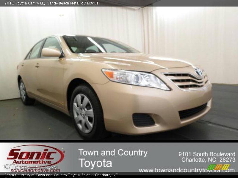 Sandy Beach Metallic / Bisque 2011 Toyota Camry LE