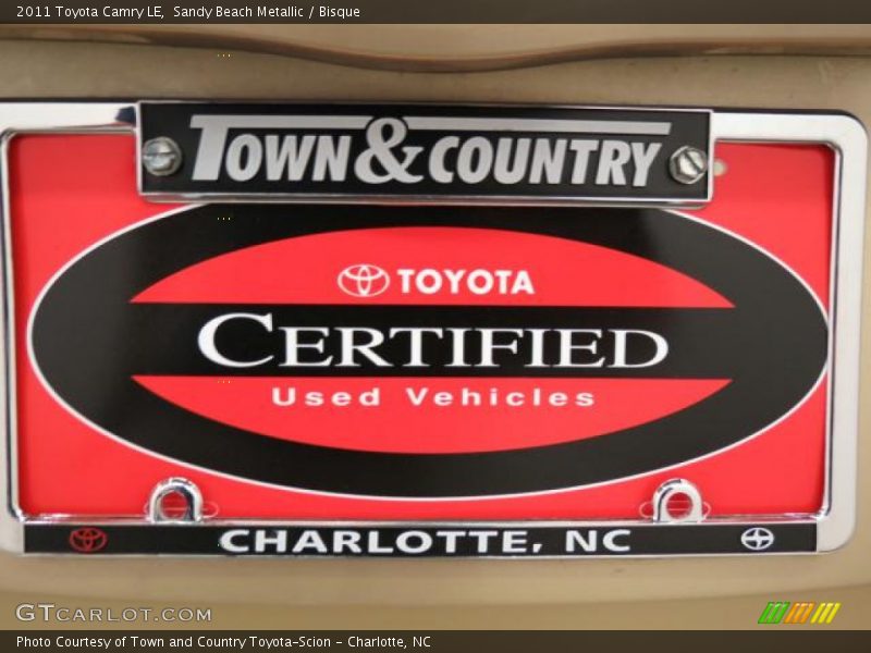 Sandy Beach Metallic / Bisque 2011 Toyota Camry LE