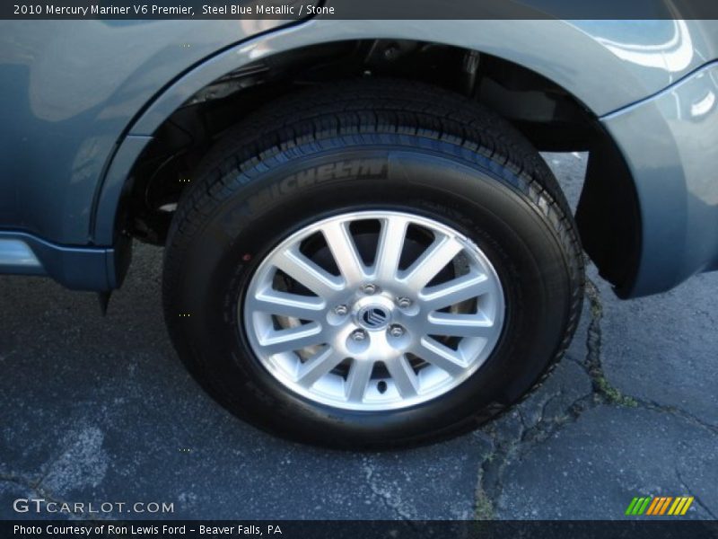 Steel Blue Metallic / Stone 2010 Mercury Mariner V6 Premier