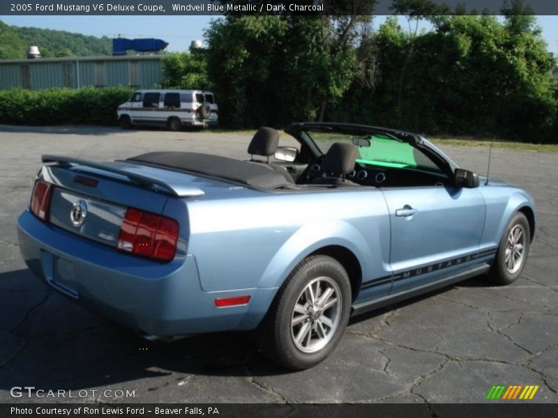 Windveil Blue Metallic / Dark Charcoal 2005 Ford Mustang V6 Deluxe Coupe
