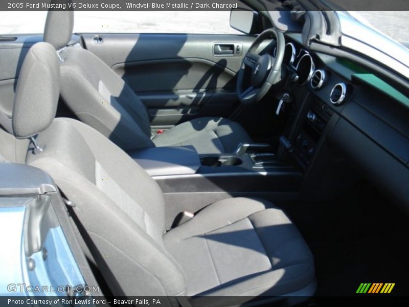Windveil Blue Metallic / Dark Charcoal 2005 Ford Mustang V6 Deluxe Coupe